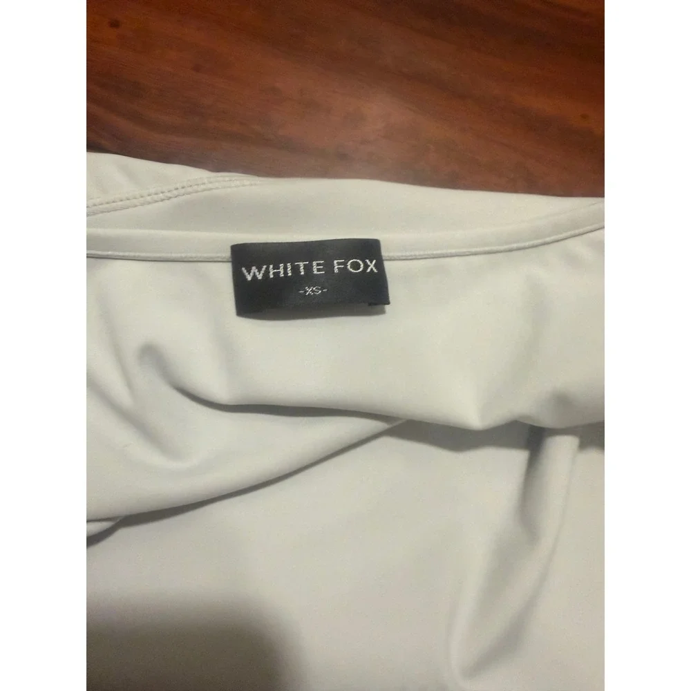 White Fox Archive 6.0 Romper XS Off White Spaghetti adjustable Strap Bodysuit - Picture 6 of 7